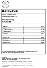 Load image into Gallery viewer, 1 lb genuine essiac nutrition facts panel