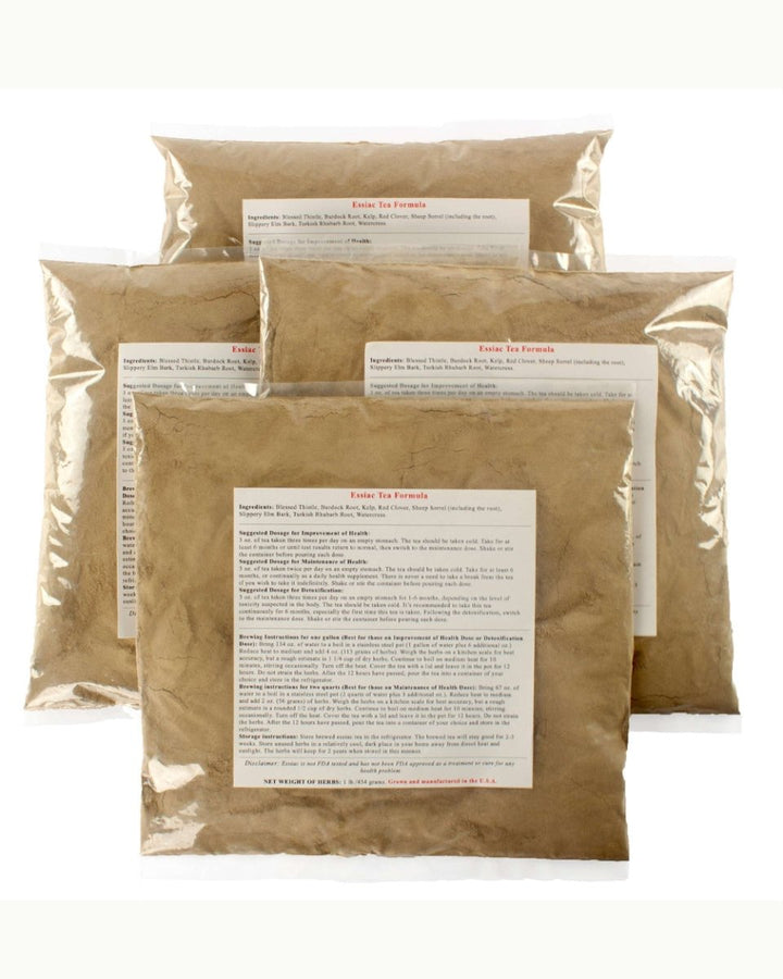 four lbs. of genuine essiac tea in four 1 lb. bags