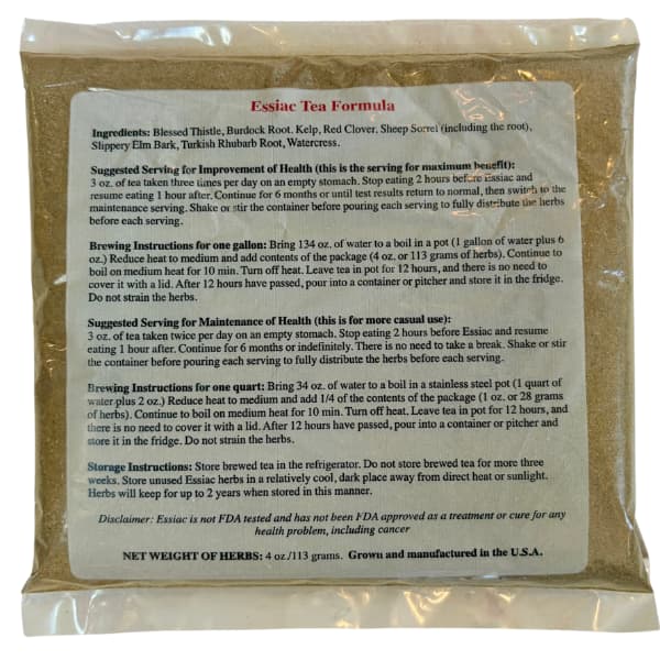 4 oz genuine essiac packet